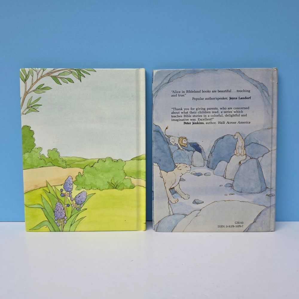 Lot of 4 Alice in Bibleland Books Hardcover Daniel Noah Prodigal Son Jonah VTG - Picture 10 of 12